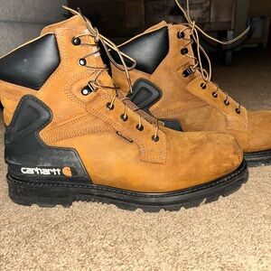 Men's Carhartt Brown Heritage StormDefender Waterproof Boots Size 12M #CMW6120